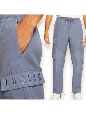 Air Jordan Sport DNA Cargo Pocket Casual Blue Nylon Pants Men’s Size XS